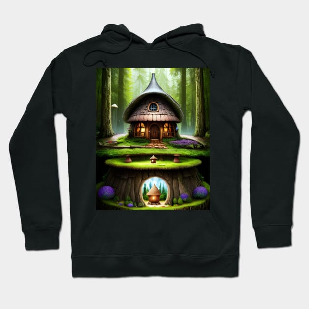 Mushroom House 07 Hoodie by Jaymz Weiss Designz